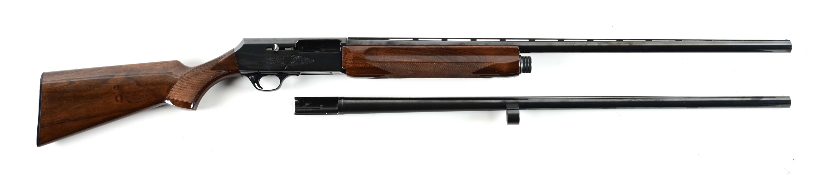 (M) BROWNING MODEL 2000 12 BORE SEMI AUTOMATIC SHOTGUN WITH EXTRA BARREL.