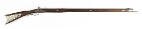 (A) CUSTOM AMERICAN PERCUSSION KENTUCKY RIFLE BY MILTON RILEY.