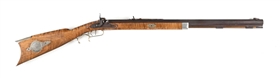 (A) CONTEMPORARY LEONARD DAY & CO. HALF STOCK PLAINS PERCUSSION RIFLE.