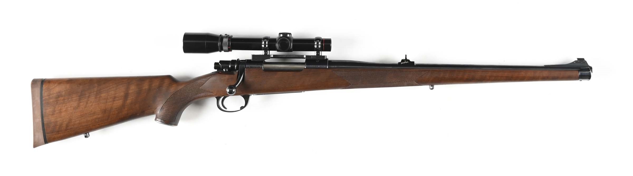 (M) MANNLICHER STYLE  ENGLISH INTERARMS WHITWORTH BOLT ACTION RIFLE.