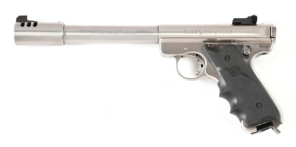 (M) RUGER MARK 2 GOVERMENT MODEL SEMI AUTOMATIC TARGET PISTOL.