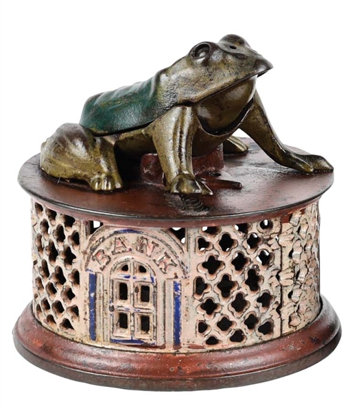 FROG ON LATTICE MECHANICAL BANK