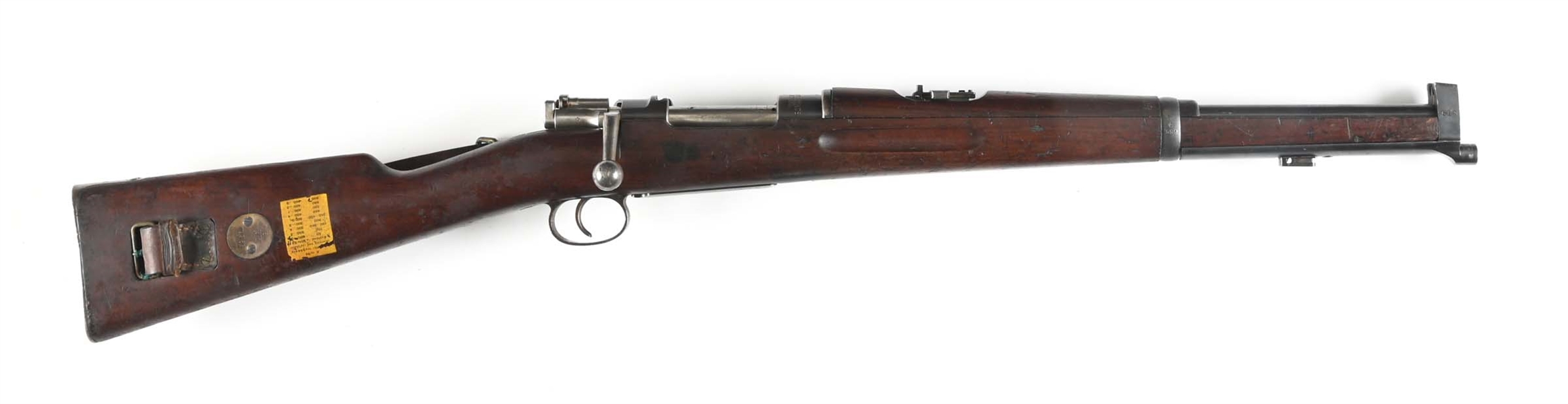 (C) SWEEDISH CARL GUSTAF MODEL 1894/14 MAUSER BOLT ACTION CARBINE.