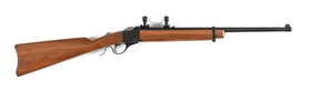 (M) RUGER NO. 3 SINGLE SHOT CARBINE IN .22 HORNET.