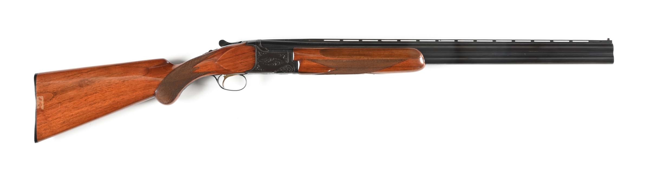 (C) CHARLES DALY MIROKU SUPERPOSED 12 GA SHOTGUN.