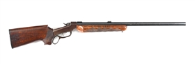 (A) CUSTOM A. HUBALEK HEAVY BARREL MARLIN BALLARD TARGET RIFLE.