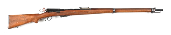 (C) SCHMIDT RUBIN MODEL 1896/11 STRAIGHT PULL BOLT ACTION RIFLE.