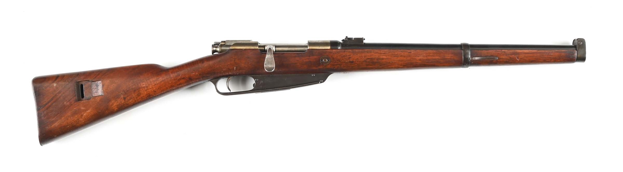 (C) C.G. HAENEL MODEL 1888 MAUSER BOLT ACTION MANLICHER CARBINE.