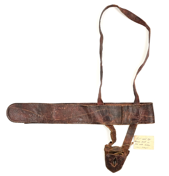 WAR OF 1812 SWORDBELT OF MARCUS HALL.