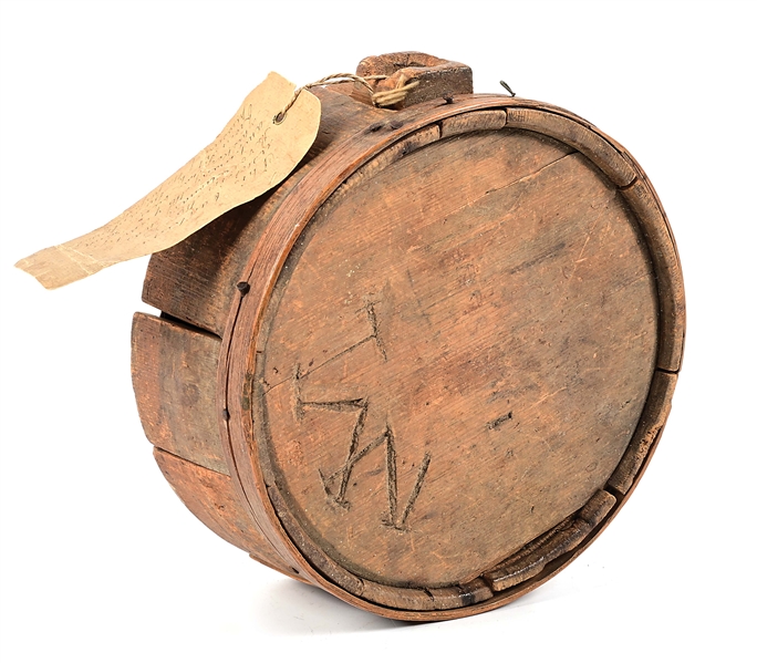 REVOLUTIONARY WAR AMERICAN STAVE CANTEEN, EX. GUTHMAN COLLECTION.