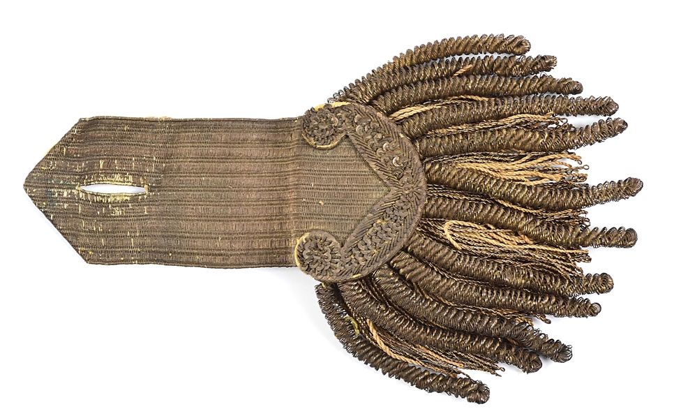 1812 GOLD EPAULETTE OF CPT SIMEON STRONG, NEW YORK DRAGOONS.