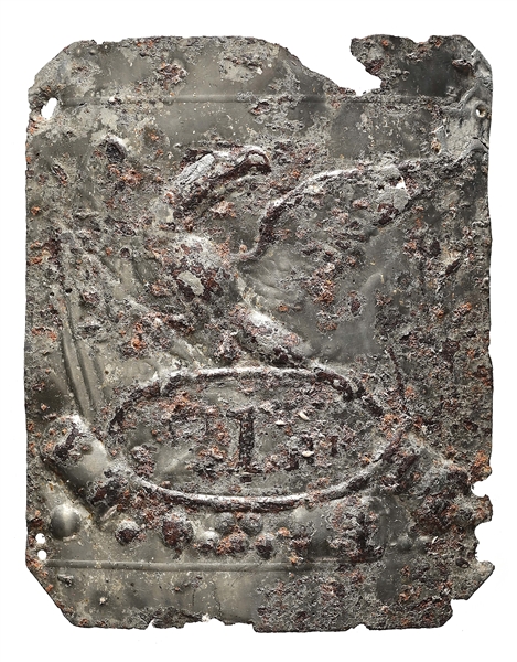 1813 CAP PLATE OF THE 21ST INFANTRY