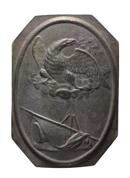 PATTERN 1815 US INFANTRY CAP PLATE.