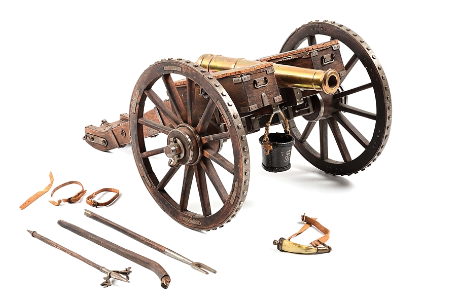 AN ARSENAL MODEL OF A CIRCA 1776, BRITISH LIGHT 6-POUNDER CANNON