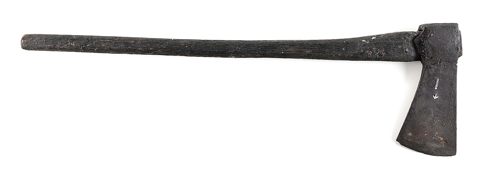 BRITISH ARMY BROAD ARROW FELLING AXE W/ HAFT 1770-1815.