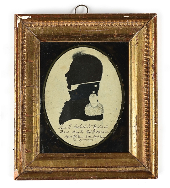 PROFILE OF LT. ROBERT YATES, 1ST US RIFLE REGT., 1813.