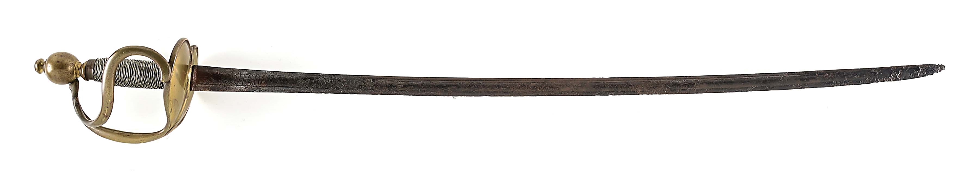 MODEL 1750 FRENCH DRAGOON SABER, WITH ETCHED BLADE.