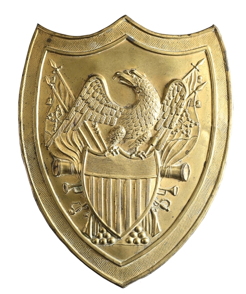 1820S EAGLE ON SHIELD CAP PLATE.