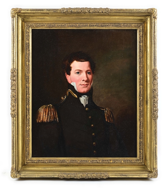 WILLIAM DUNLAP. "PORTRAIT OF MAJOR CHRISTOPHER VAN DEVENTER, U.S. ARMY, 1813."