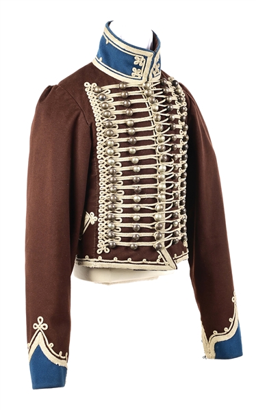 FRENCH NAPOLEONIC 2ND HUSSARS JACKET WITH LATER 19TH C. ALTERATIONS