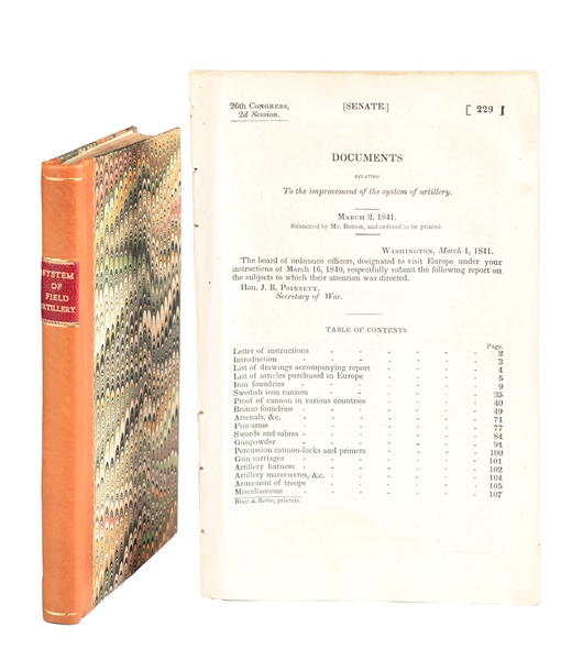 SYSTEM OF FIELD ARTILLERY 1829 [AND] IMPROVEMENT OF ARTILLERY 1841