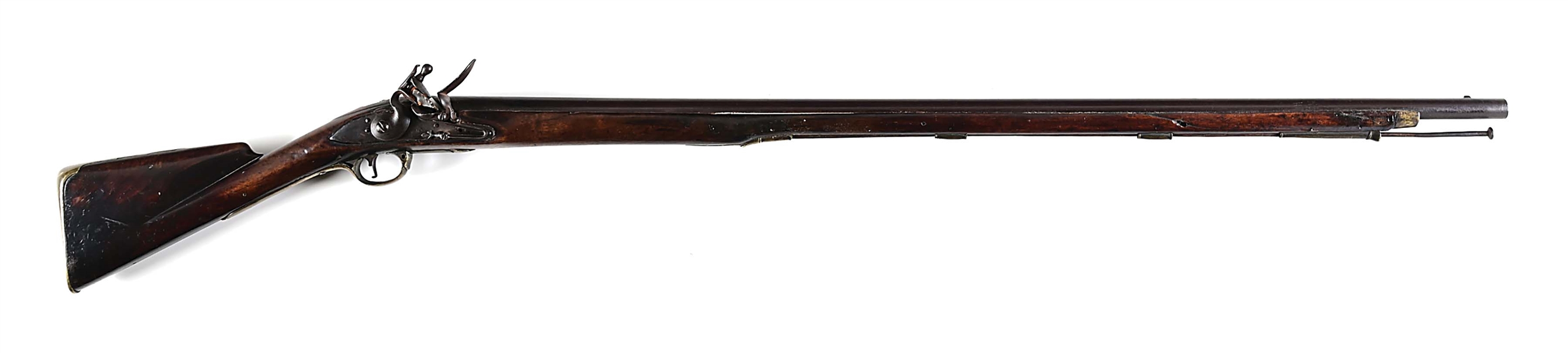 (A) 21ST REGIMENT AMERICAN STOCKED 1756 LONG LAND PATTERN BROWN BESS FLINTLOCK MUSKET.