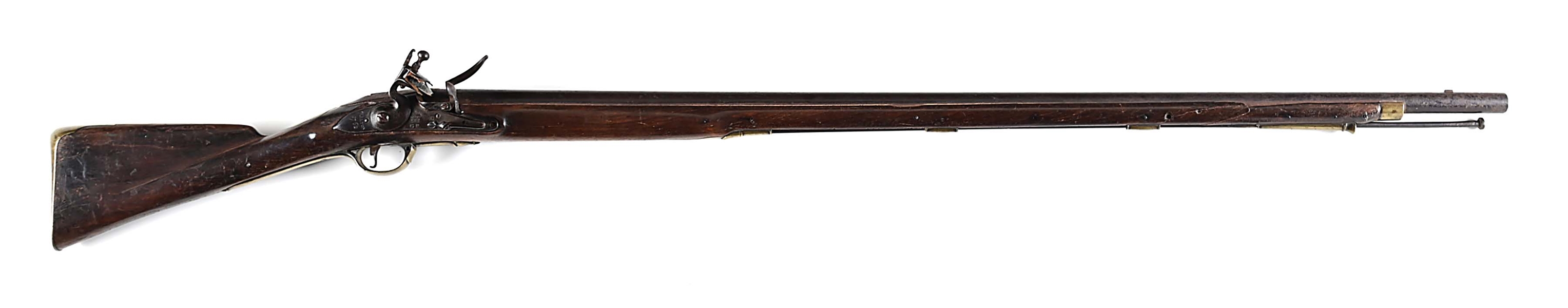 (A) BRITISH PATTERN 1756 LONG LAND BROWN BESS FLINTLOCK MUSKET.