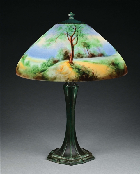 JEFFERSON REVERSE PAINTED SCENIC TABLE LAMP