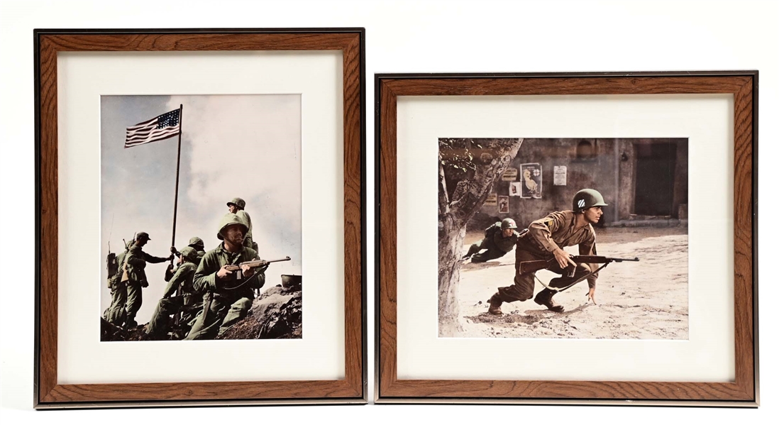 LOT OF 2: FRAMED WAR BABY AND WAR BABY II COVER ART WITH PERMISSION FROM PAMELA MURPHY.