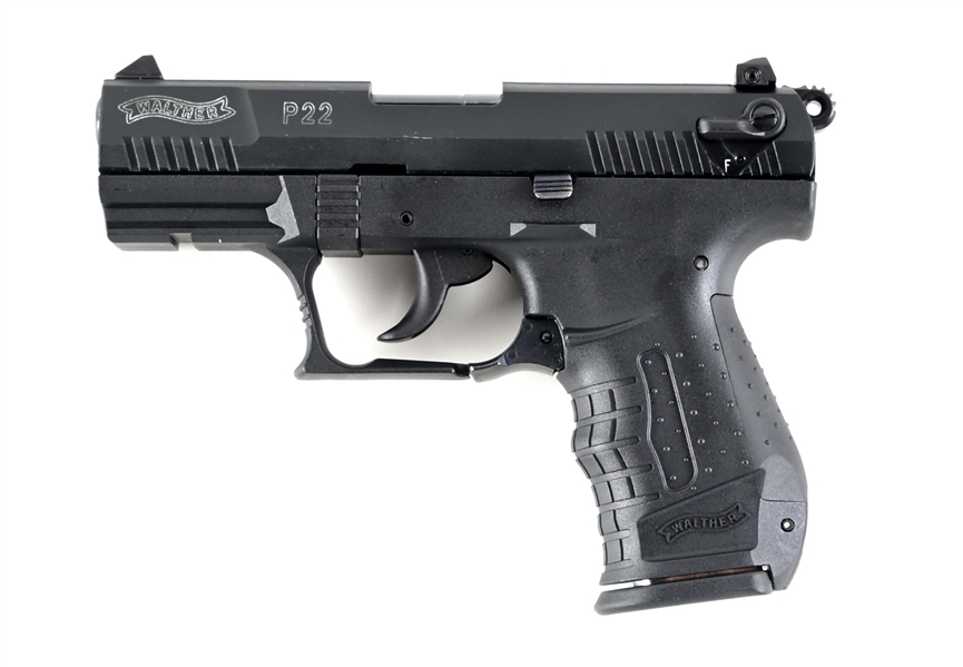 (M) WALTHER P22 SEMI AUTOMATIC PISTOL.