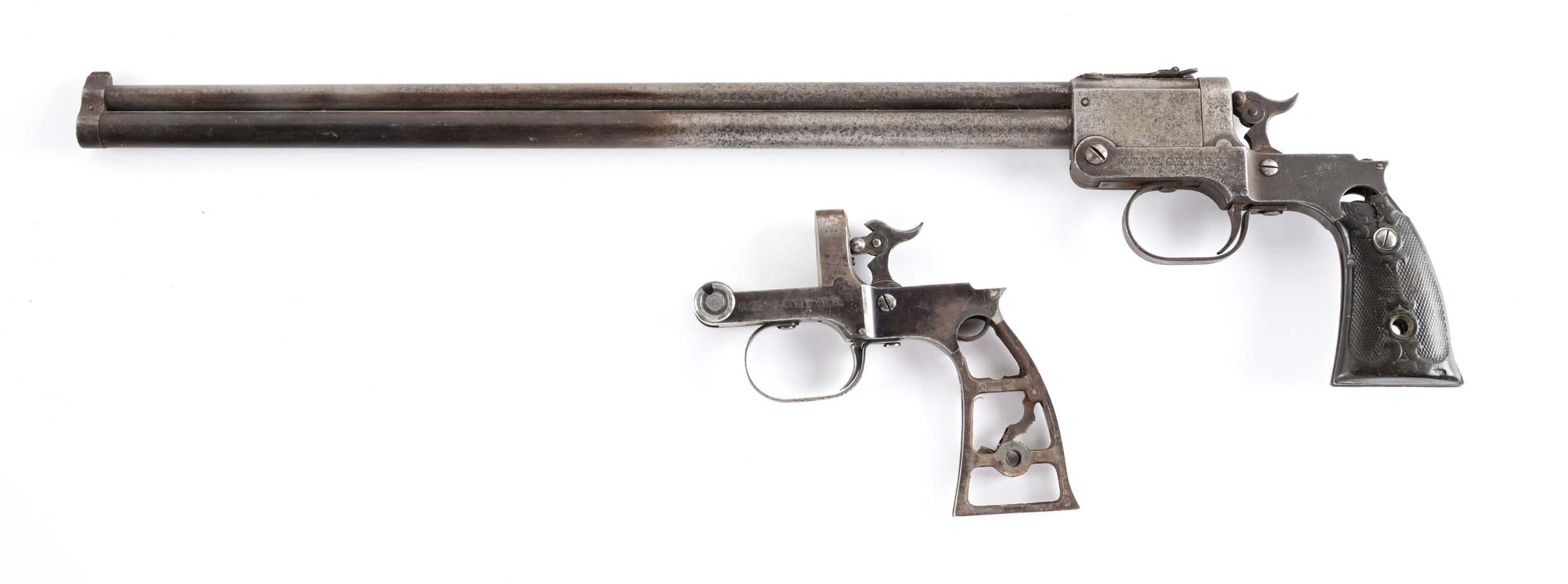 Marble Gun Types Lot Detail - (C) LOT OF 2: MARBLE GAME GETTER COMBINATION GUNS.
