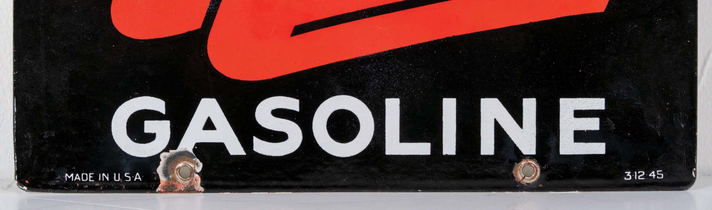 Lot Detail - TEXACO SKY CHIEF GASOLINE PORCELAIN PUMP PLATE