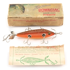 HEDDON FANCY SIENNA DOWAGIAC MINNOW COMBO