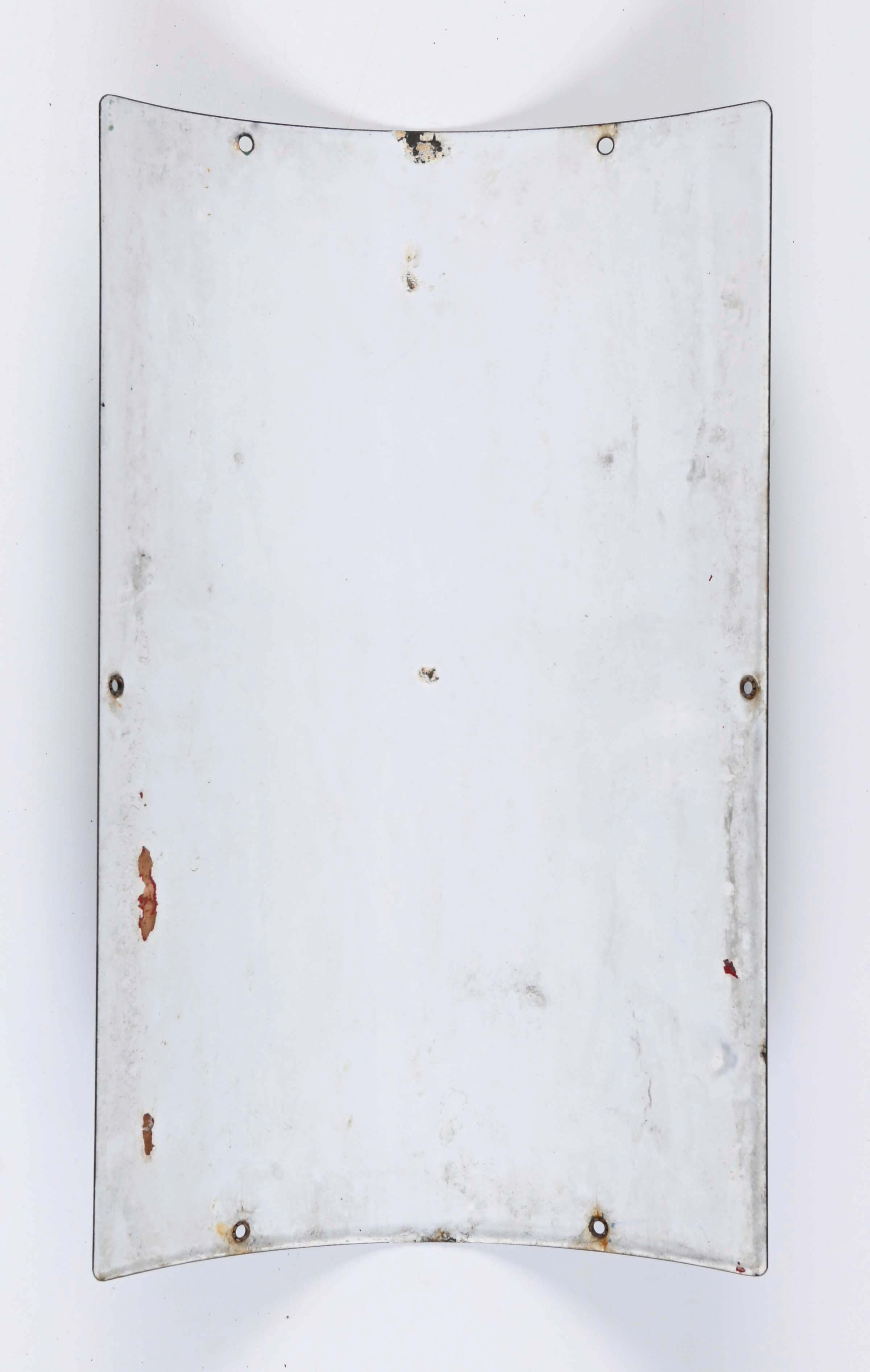 Lot Detail - INDIAN GASOLINE CURVED PORCELAIN PUMP PLATE SIGN