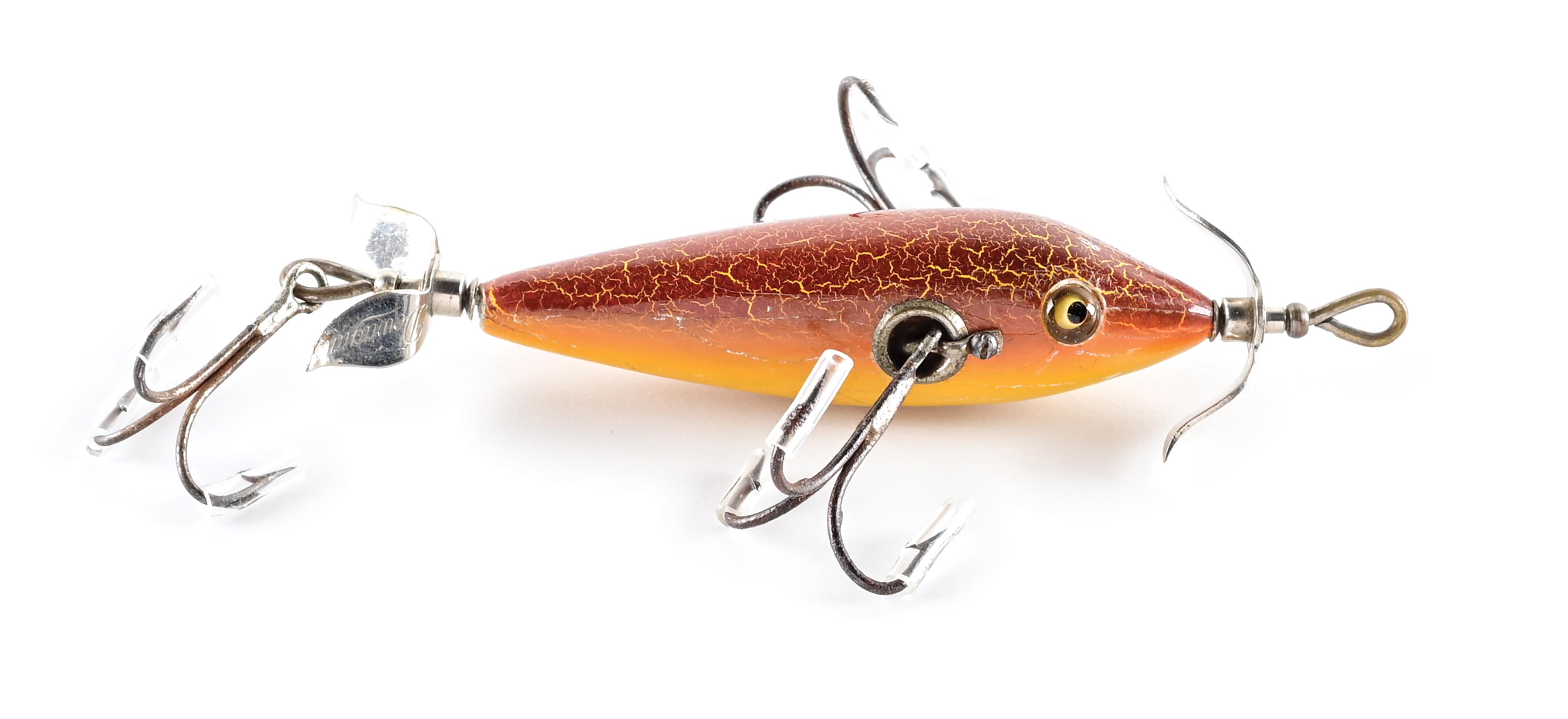 Lot Detail - HEDDON 100 MINNOW IN SIENNA CRACKLEBACK