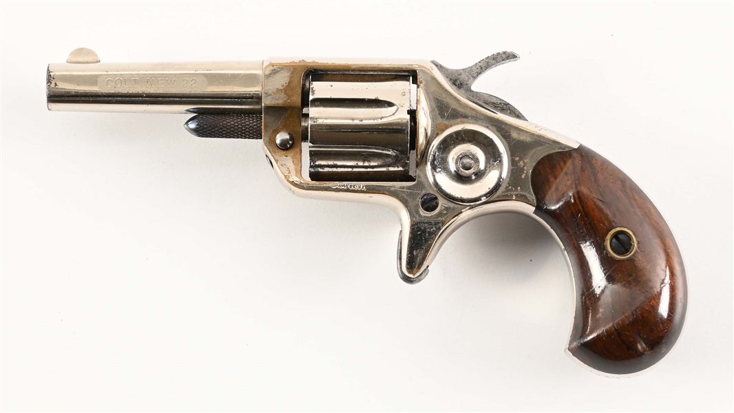 (A) SECOND MODEL COLT NEW LINE SINGLE ACTION REVOLVER (1876).
