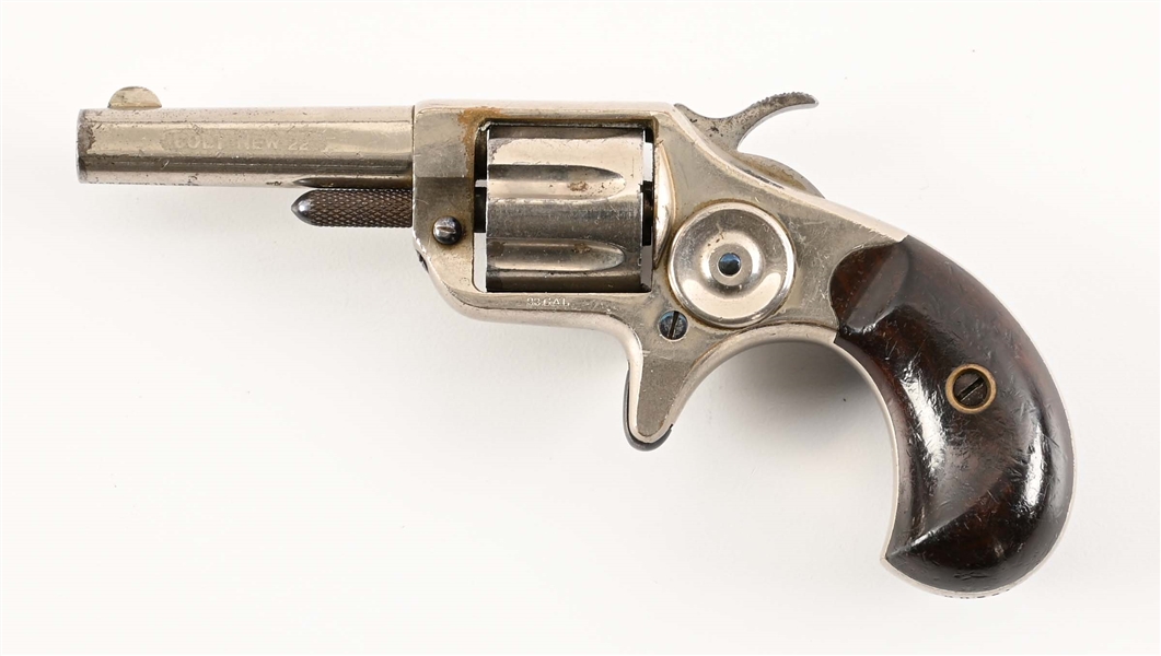 (A) SECOND MODEL COLT NEW LINE SINGLE ACTION REVOLVER (1876).
