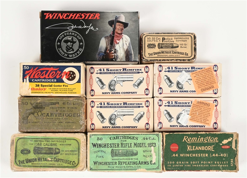 LOT OF 11: AMMUNITION BOXES.