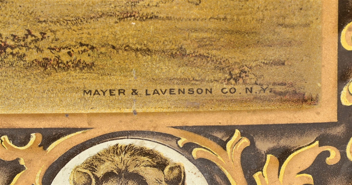 Spreader Sign Lot Detail - SUCCESS MANURE SPREADER SIGN W/ PLOW LION GRAPHICS.