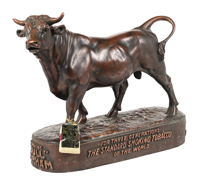 BULL DURHAM BRONZE "THE STANDARD SMOKING TOBACCO."