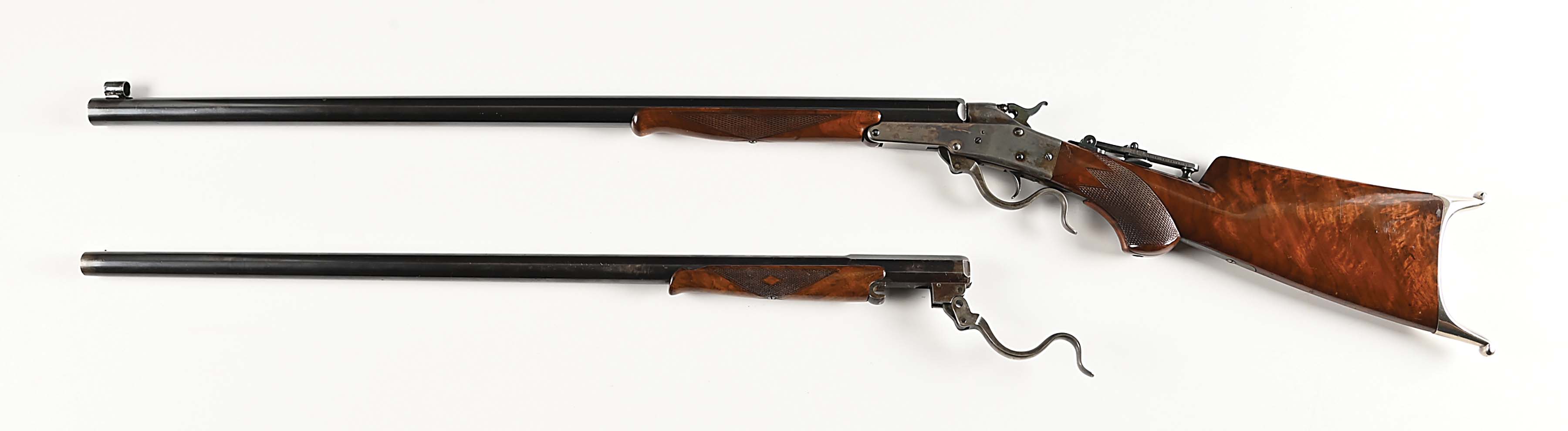 Lot Detail - (A) MAYNARD MODEL 1882 BREECH LOADING TARGET RIFLE, TWO ...