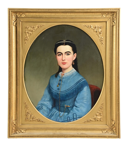 LATE 19TH CENTURY PORTRAIT OF YOUNG LADY