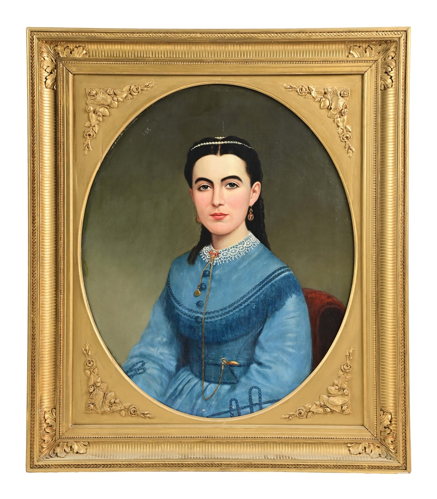 LATE 19TH CENTURY PORTRAIT OF YOUNG LADY