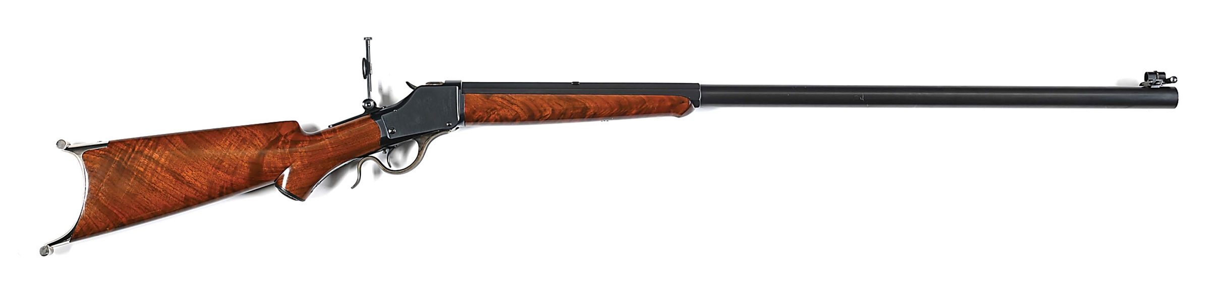 (C) RESTORED WINCHESTER MODEL 1885 HIGH WALL .38-55 SINGLE SHOT TARGET RIFLE.