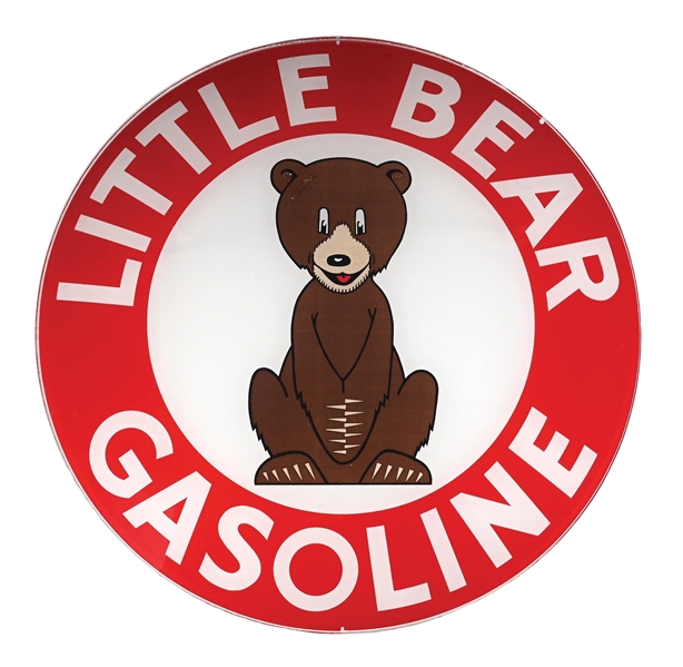 LITTLE BEAR GASOLINE SINGLE 13.25" GLOBE LENS AGS 94. 