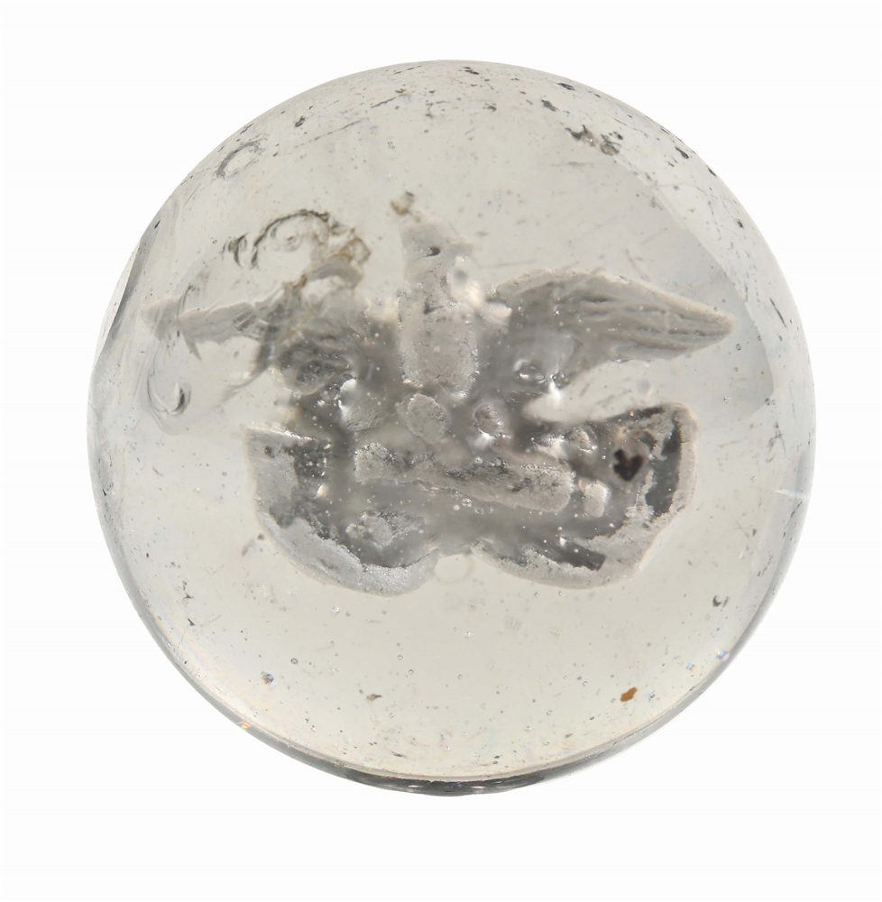 EAGLE ON CREST SULFIDE MARBLE