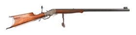 (A) STEVENS IDEAL NUMBER 45 SINGLE SHOT FALLING BLOCK RIFLE.