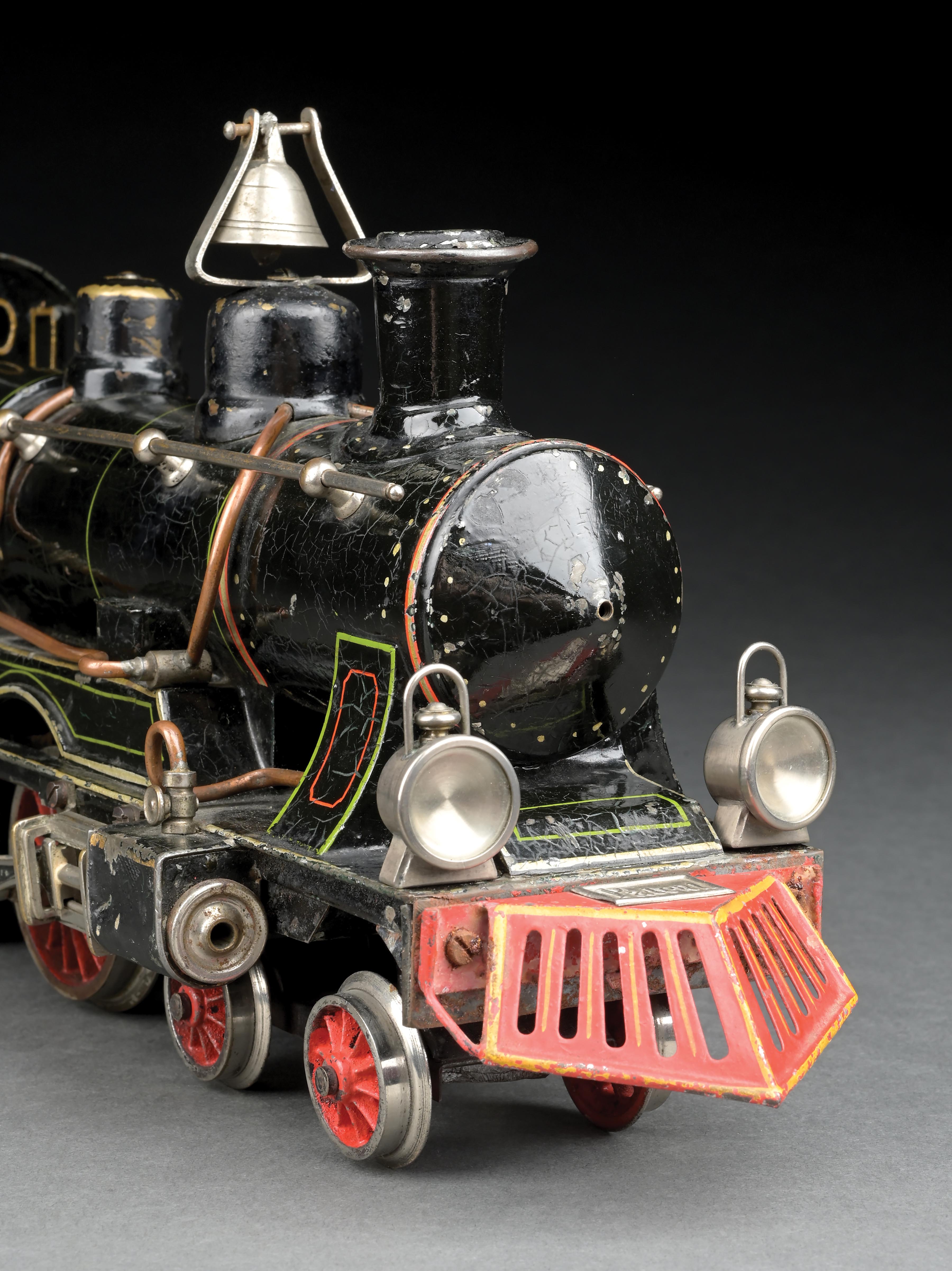 Marklin Clockwork Lot Detail - MARKLIN I GA. HAND-PAINTED DOUBLE-CLOCKWORK-POWERED FE ...
