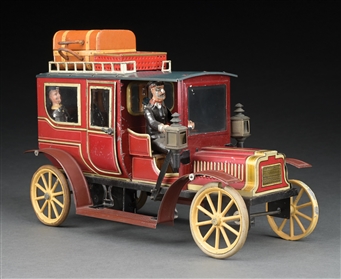 GERMAN PRE-WAR CARETTE TIN LITHO CLOCKWORK AUTOMOBILE