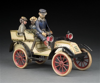 GERMAN PRE-WAR CARETTE TIN LITHO CLOCKWORK TOURING AUTOMOBILE